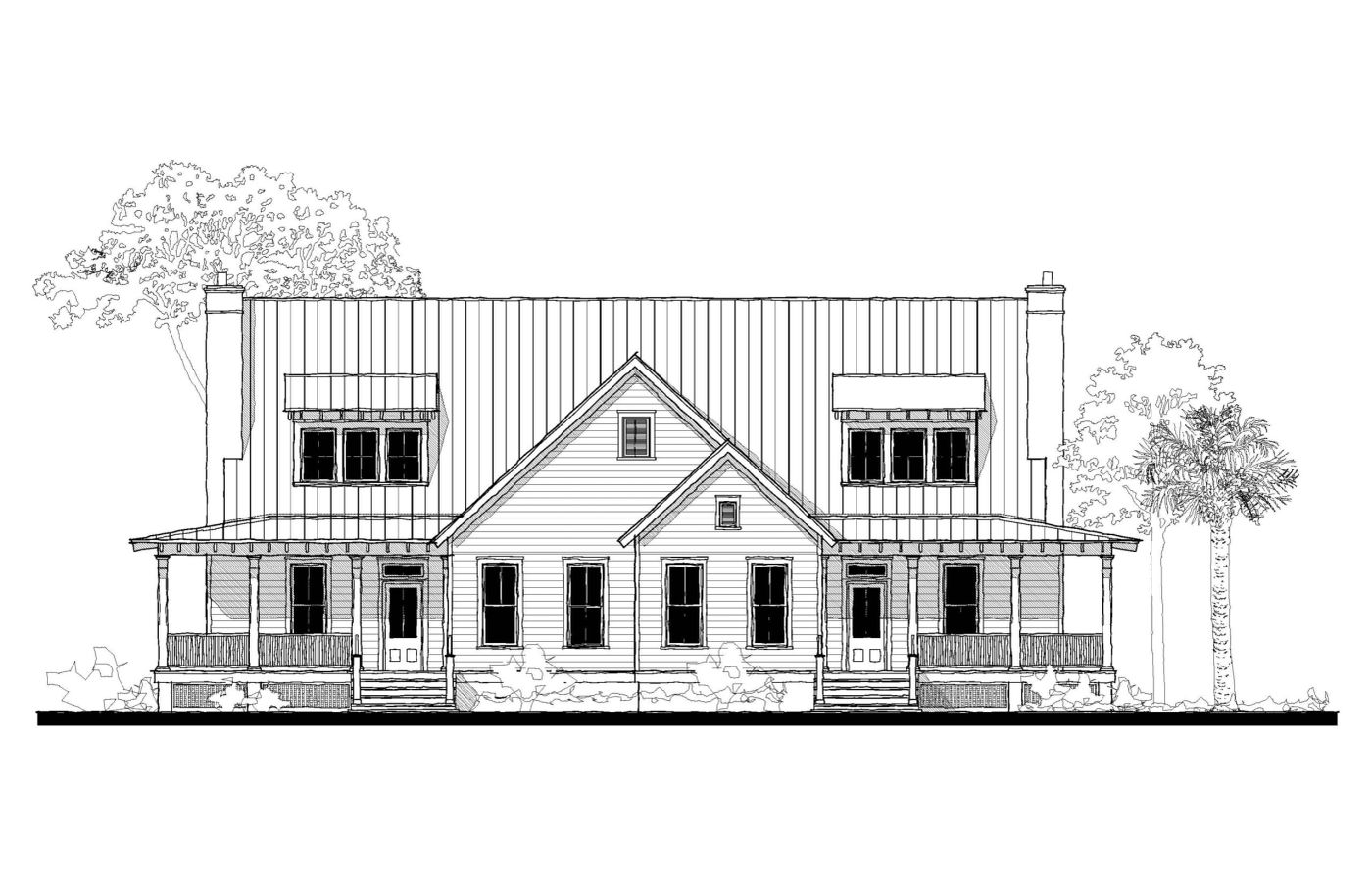 Willow Oak Duplex 05127 — featured elevation